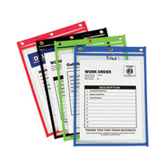 20 Pc Shop Ticket Holder: Black, Red, Blue & Green